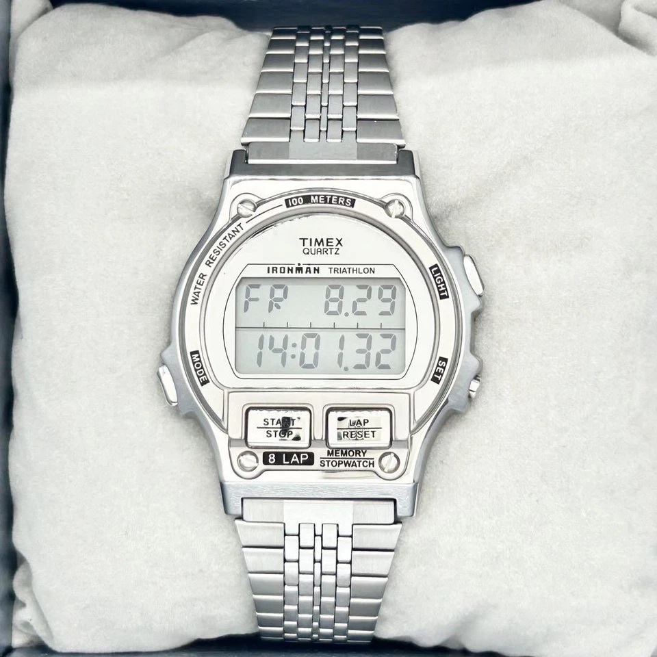 Reloj Timex Beams Ironman 8 vueltas completo de metal acero inoxidable correa de 20,5 cm colaboración limitada Foto 2 de 4