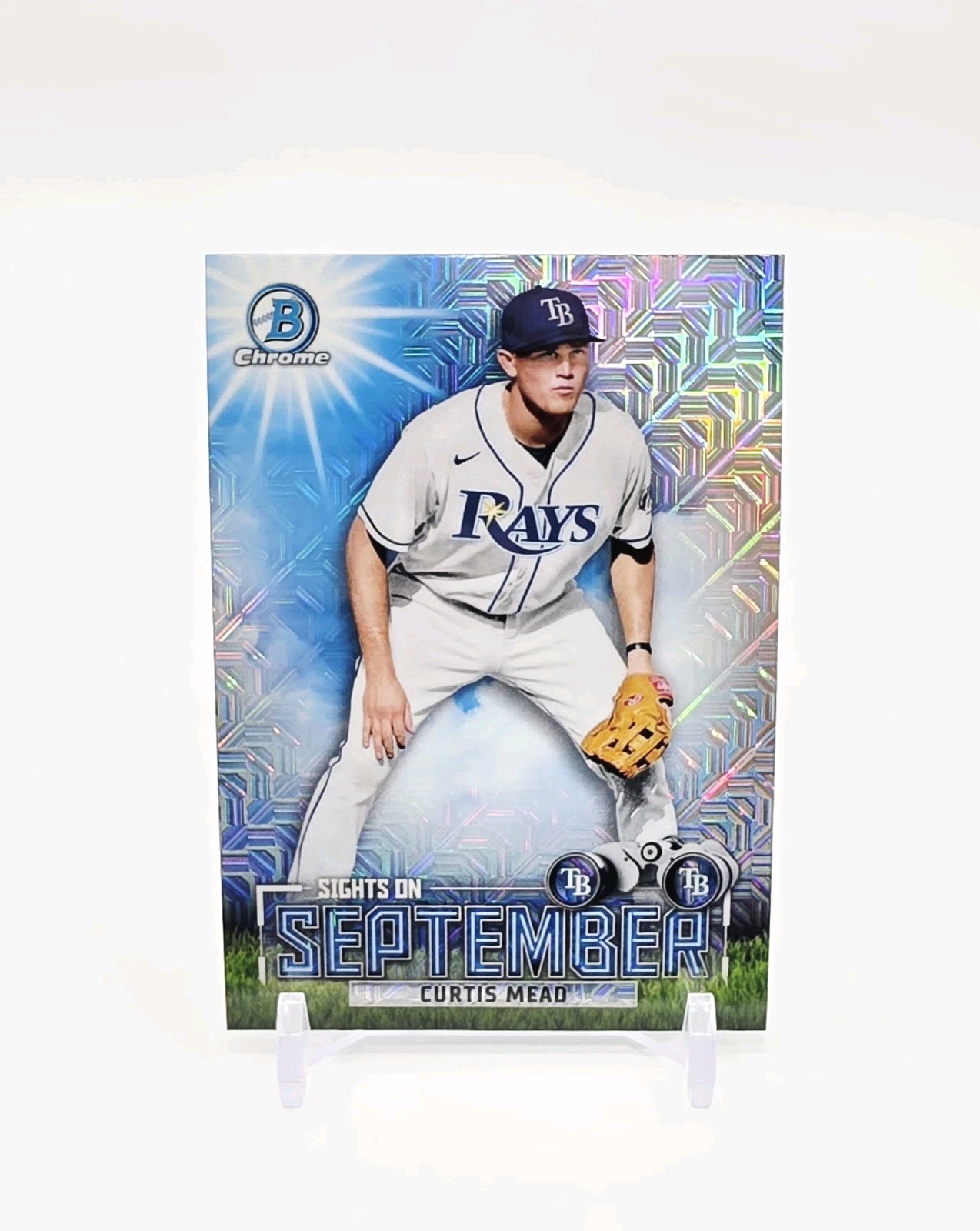 2023 Bowman Chrome Curtis Mead Sights On September Mojo Refractor No. SOS-20