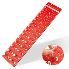 Nut and Bolt Thread Checker 28 Thread Identifier Gauge Inch and Metric Screw