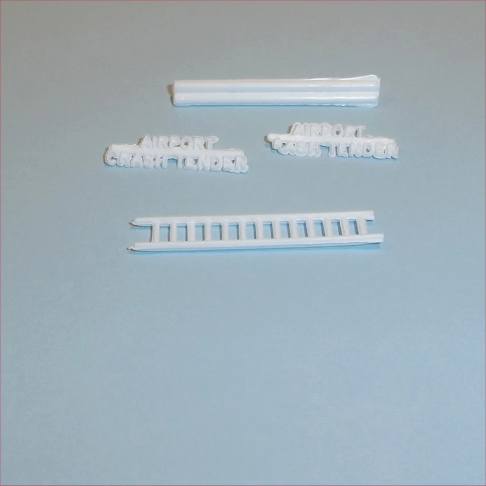 Matchbox Lesney 63 b Airport Crash Tender Truck Signs Set - Image 2 of 4