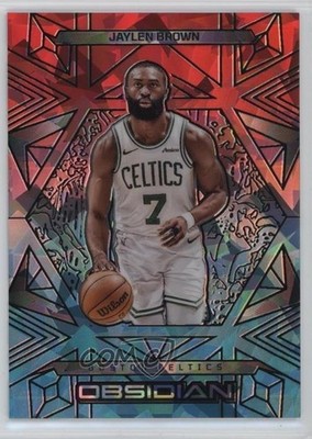 2024-25 Panini Obsidian Electric Etch Fire & Ice 29/49 Jaylen Brown #25 0i7l