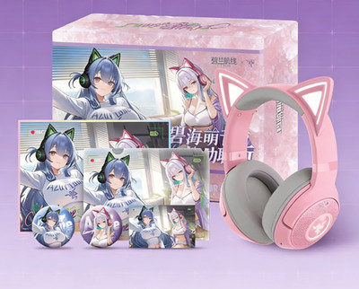 Razer Kraken Kitty V2 BT Wireless Headset, Azur Lane Limited Edition Bundle Pink
