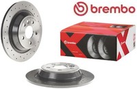 2X Bremsscheibe Brembo 08.A540.1X 2 Bremsscheiben Hinterachse Hinten