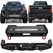 Vijay Steel Front or Rear Bumper w/ Lights & D-Rings For 2024-2026 Toyota Tacoma