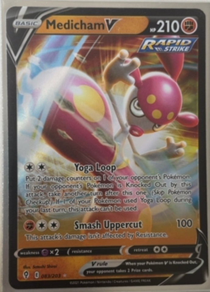 Medicham V Rare Holo V Sword & Shield Evolving Skies 83/203