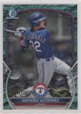 2023 Bowman Chrome Prospects Aqua Lunar Crater Refractor Anthony Gutierrez 09an