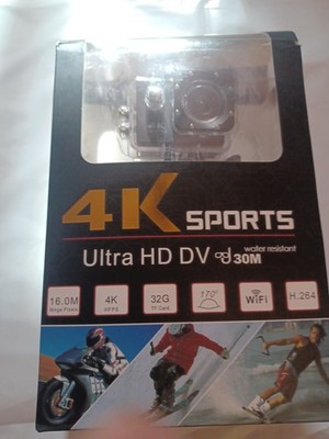 4K Sports 4k WiFi Action Camera Ultra HD DV 30m Water Resistant Recording Camera