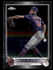 2022 Topps Chrome Triston McKenzie Cleveland Guardians #142