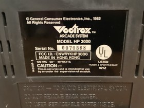 Vintage GCE Vectrex Console Boxed CIB 1982 Tested Working RARE Vector Graphics