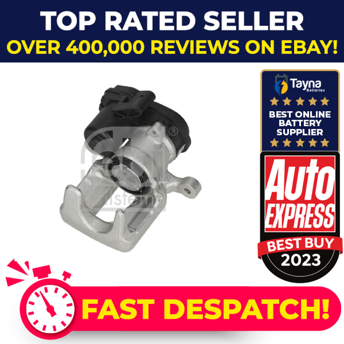Brake Caliper fits AUDI Q3 8U 2.0D Rear Left 11 to 18 8U0615403B Febi Quality