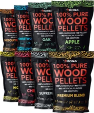 Wood Pellets All Variety Pack, Intended for Ninja Woodfire Outdoor Grill, Woo...