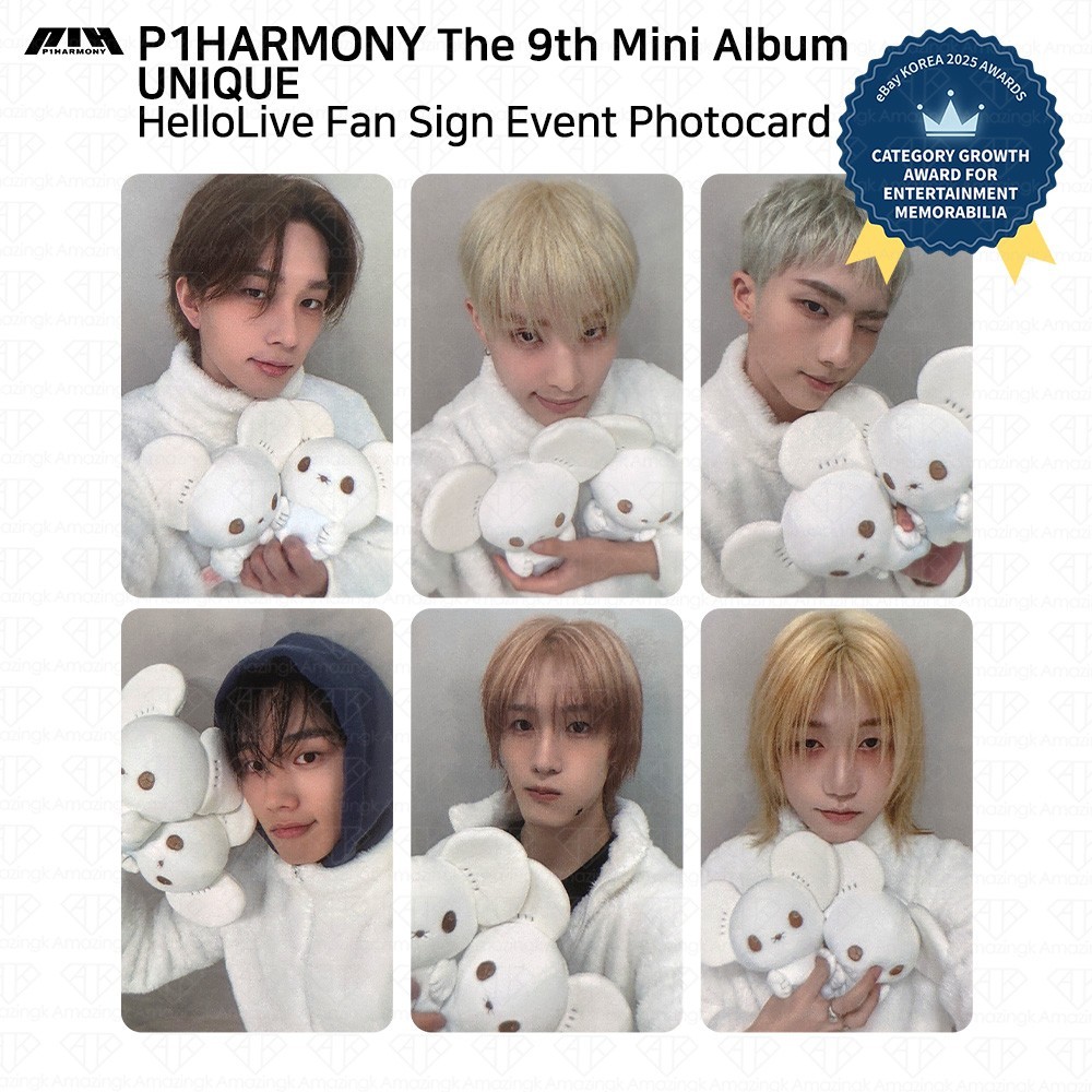 P1Harmony 9th Mini Album UNIQUE HelloLive Fan Sign Photocard | eBay