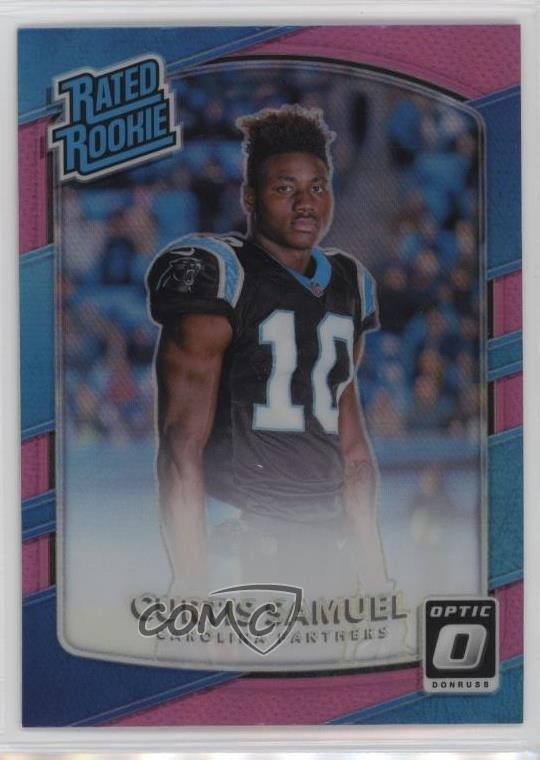2017 Donruss Optic Rated Rookie Pink Prizm Curtis Samuel #196 07rd