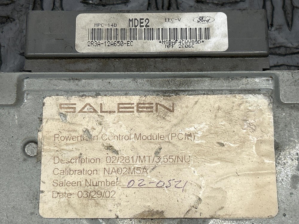 Ford GT 2001 Control unit