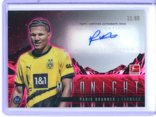 2023-24 Topps Midnight Bundesliga Paris Brunner /99 Auto Rookie RC