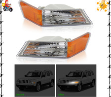 1 Pair Front Turn Signal Lights Lamps Compatible with Patriot 2007-2017,