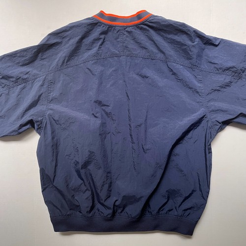 Nike Windbreaker Adult L V Neck Jacket Center Swoosh Vtg 90s Swishy White Tag - Picture 5 of 11