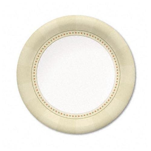 Бумажные тарелки Dixie Pathways Design из влагостойкой бумаги - Тарелки диаметром 6,88 дюйма - Бумага -