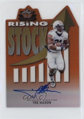 2014 Leaf Valiant Rising Stock Orange /50 Tre Mason #RS-TM1 Rookie Auto RC 0s3