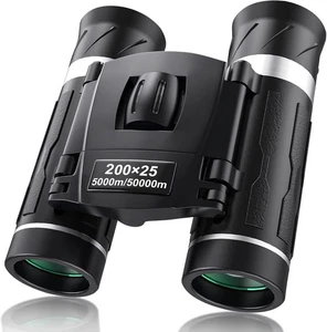 200x25 Compact Binoculars for Adults Kids High Powered Mini Pocket Binocular