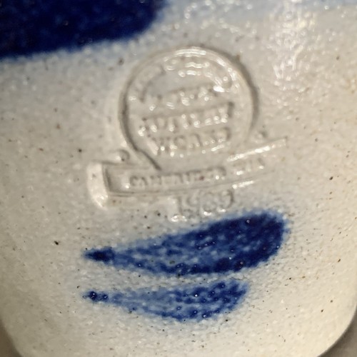 Rowe Pottery Works Miniature Crock 2.25” Salt Glaze Stoneware - Picture 2 of 7
