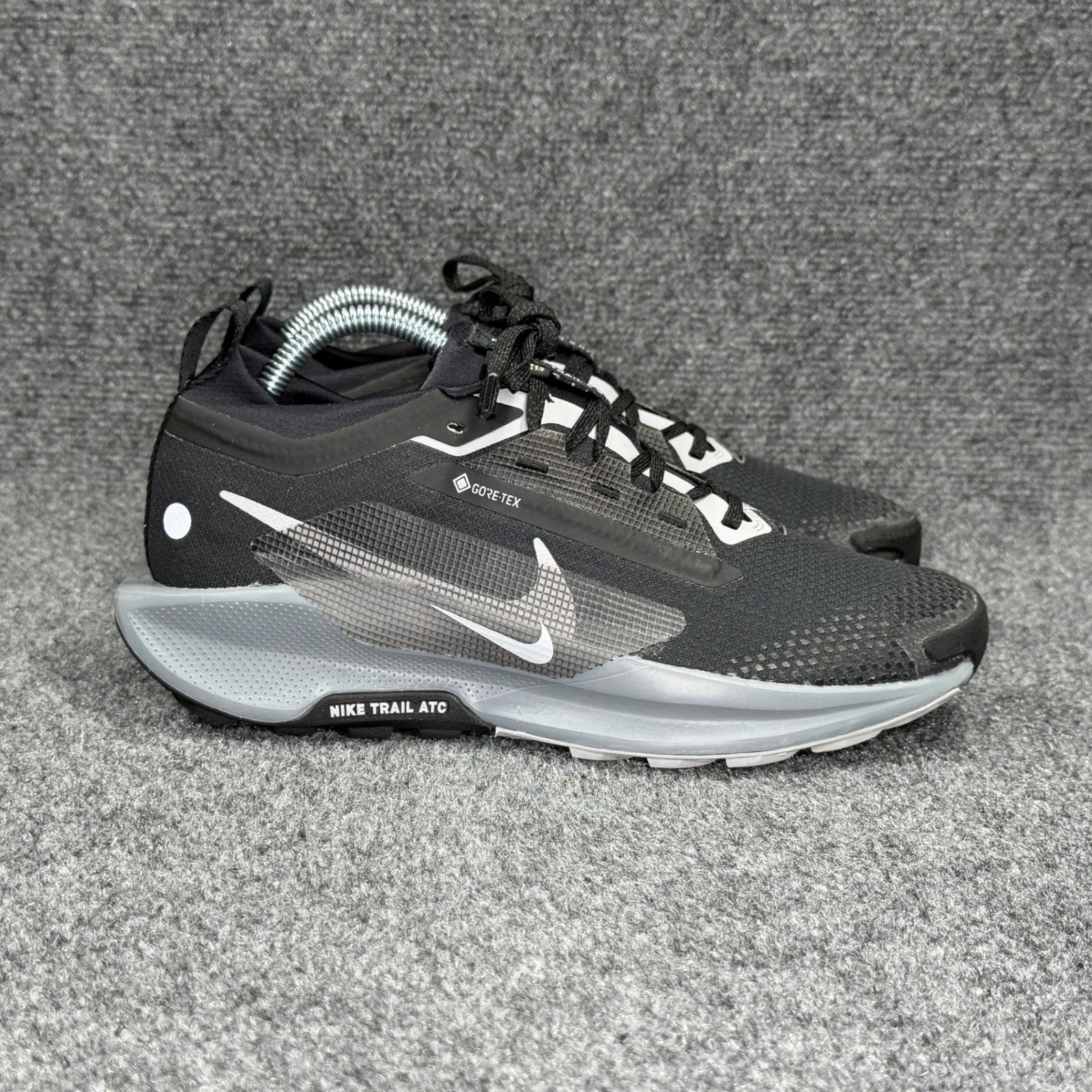Nike Pegasus Trail 5 Gore-Tex Running Shoes Men's 7.5 Black Athletic Waterproof