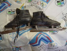BOTAS DE CUERO COLECCIONABLES VINTAGE AÑOS 20 CCM SPEED RACING PATINES ESTILO OLÍMPICO