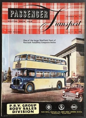 PASSENGER TRANSPORT Magazine 6 NOV 1957 Vol 117 SCOTTISH SHOW ISSUE