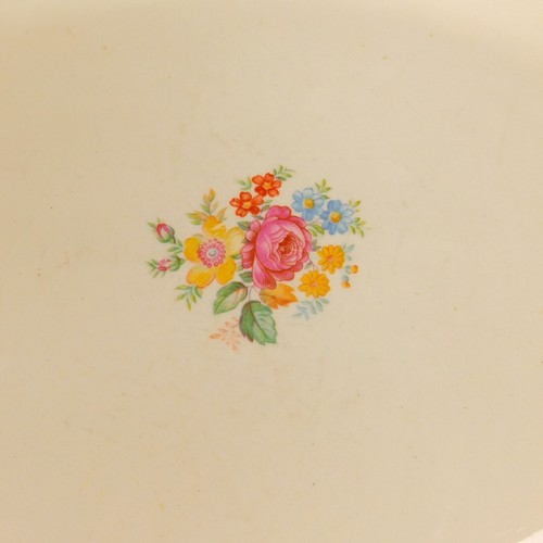 Homer Laughlin Platter G 47 N6 Floral Design 16” X 12” Serving Platter - Picture 7 of 11