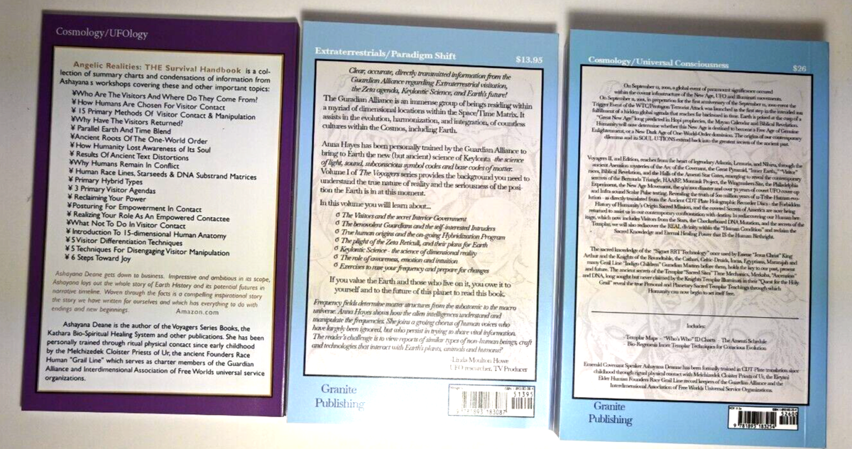 Voyagers Vol I,II & Angelic Realities ,by Ashayana Deane ~ Set of