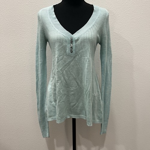 AEROPOSTALE Y2K WOMENS BABYDOLL SWEATER RIBBED TOP BELLA SWAN ELENA GILBERT LG
