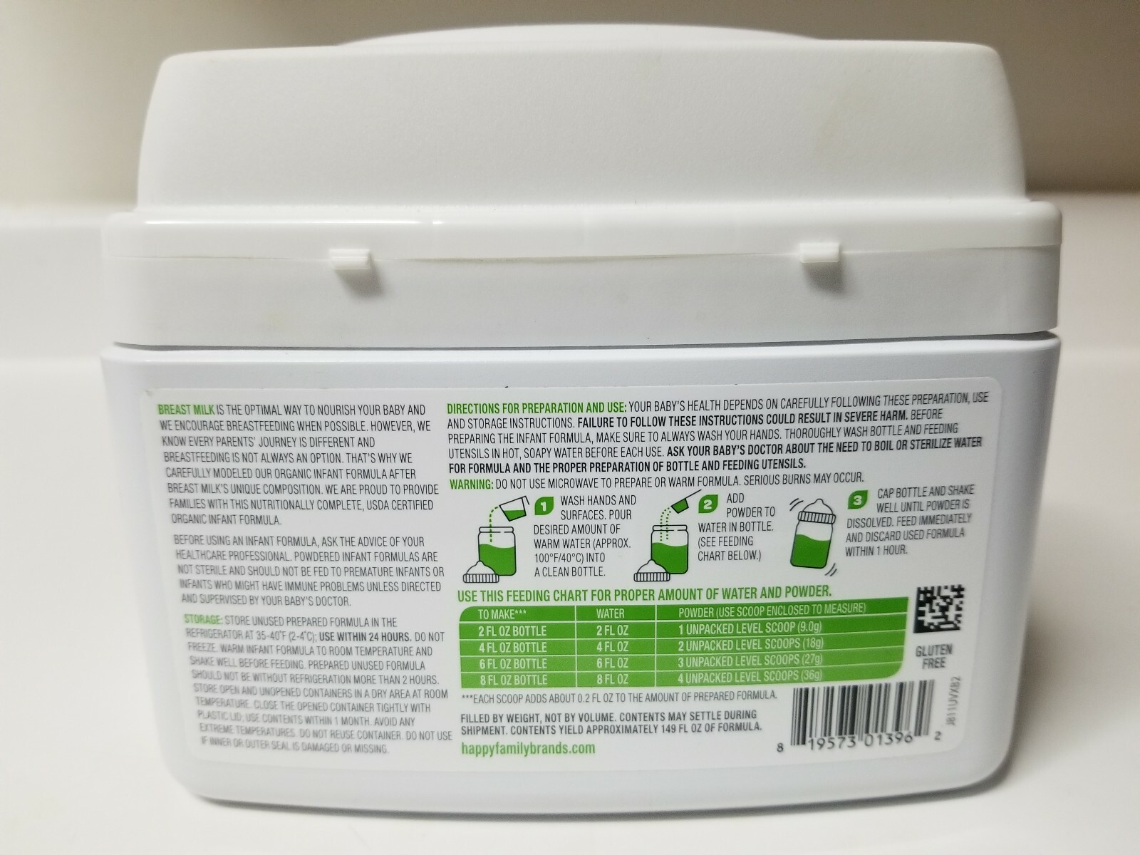 happy baby organic baby formula