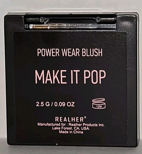 REALHER  PRODUCTS Power Wear Blush MAKE IT POP 2.5g/0.09oz BRAND NEW - Picture 2 of 3