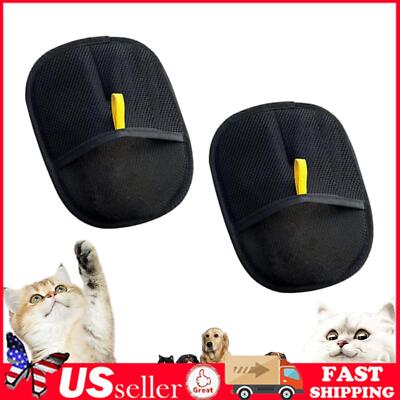 1pair Static Removal Gloves for Pet Hair, Double-Sided Pet Grooming Gloves