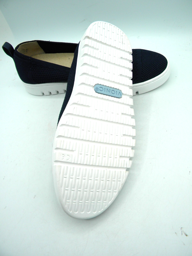 Vionic Uptown Skimmer Navy Knit Slip On Flats Size 6.5 Wide - Picture 5 of 12