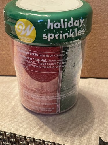 Wilton Holiday Sprinkles Sanding Sugar 9.7oz Christmas Red Green White - Picture 2 of 6