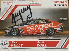 v8 supercars  kelly racing team card  signed Rick Kelly