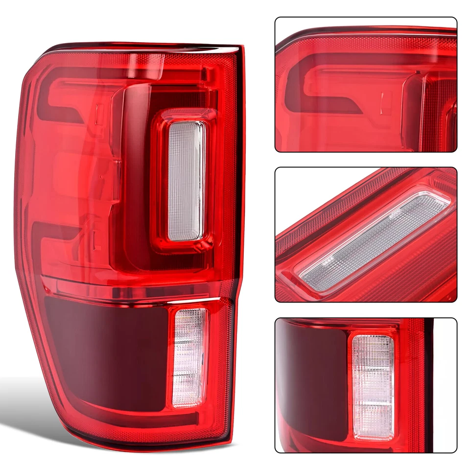 Pair Left & Right LED Tail Lights W/Blind Spot For 2019-2023 Ford Ranger XL,XLT - Image 4 of 4