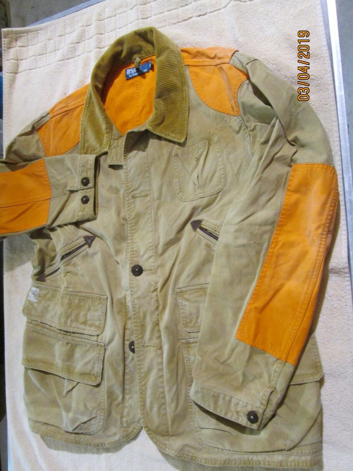 Ralph Lauren Polo Sportsman Duck Canvas orange Fishing Hunting