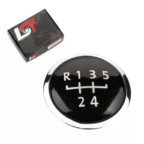 Gear Shift Knob Emblem 5 Gear Silver Plaque for VW Transporter T5 V T6 VI