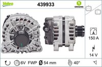 Valeo 439933 Generator FüR CitroËN Ds Peugeot