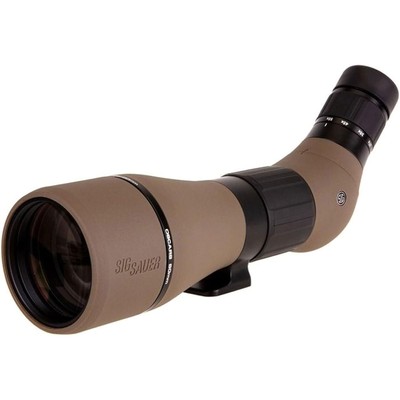 SIG SAUER OSCAR8 27-55x80mm HDX Lens Angled Eyepiece FDE Spotting Scope