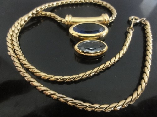 Vintage Original Swarovski Kristall Halskette gestempelt vergoldet - Bild 5 von 15