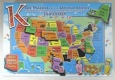 United States Kids Puzzle 55 Jumbo Pieces New in Box