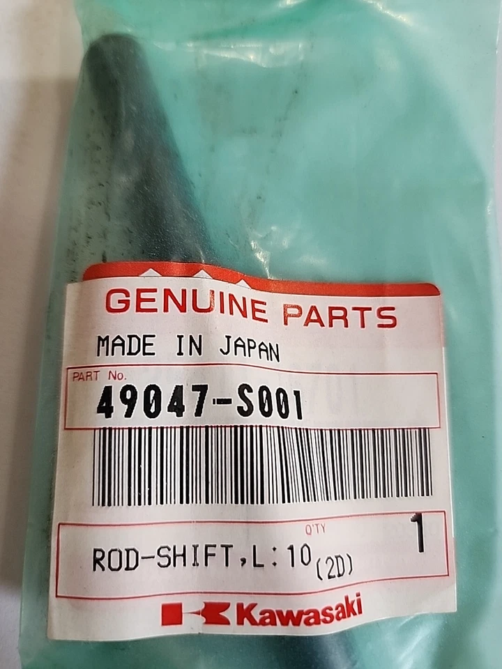 KAWASAKI 2003-2006 KLX125 KLX125L OEM CAMBIO DE VARILLA, L = 109 #49047-S001  Foto 2 de 4