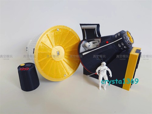 Modellino giocattolo 1/32 7,6'' High Gemini Manned Spacecraft stampato in 3D rifinito in plastica - Foto 9 di 12