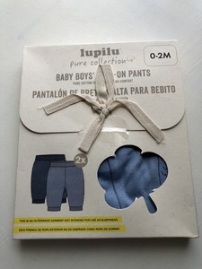 Lupilu Pure Collection Bebé Niños'S Pul en Pantalones de Algodón Orgánico  0-2 meses 2 Pares | eBay
