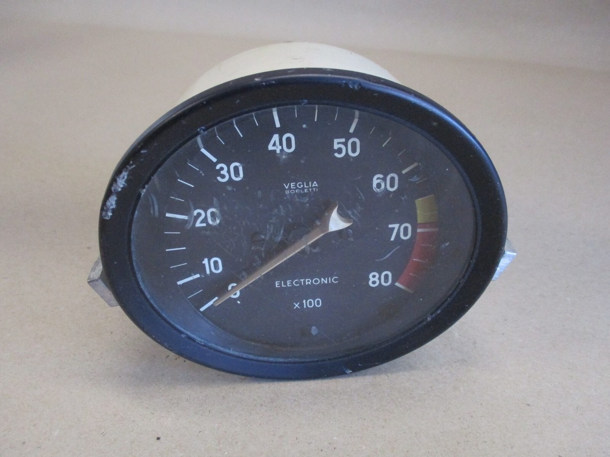 Fiat 850 124 Spider Drehzahlmesser Rev Counter Veglia