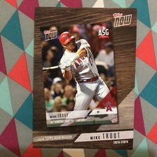 #TN-8 Mike Trout Angels MVP  5x7 ( 46/49 made ) 2019 Topps Now Review