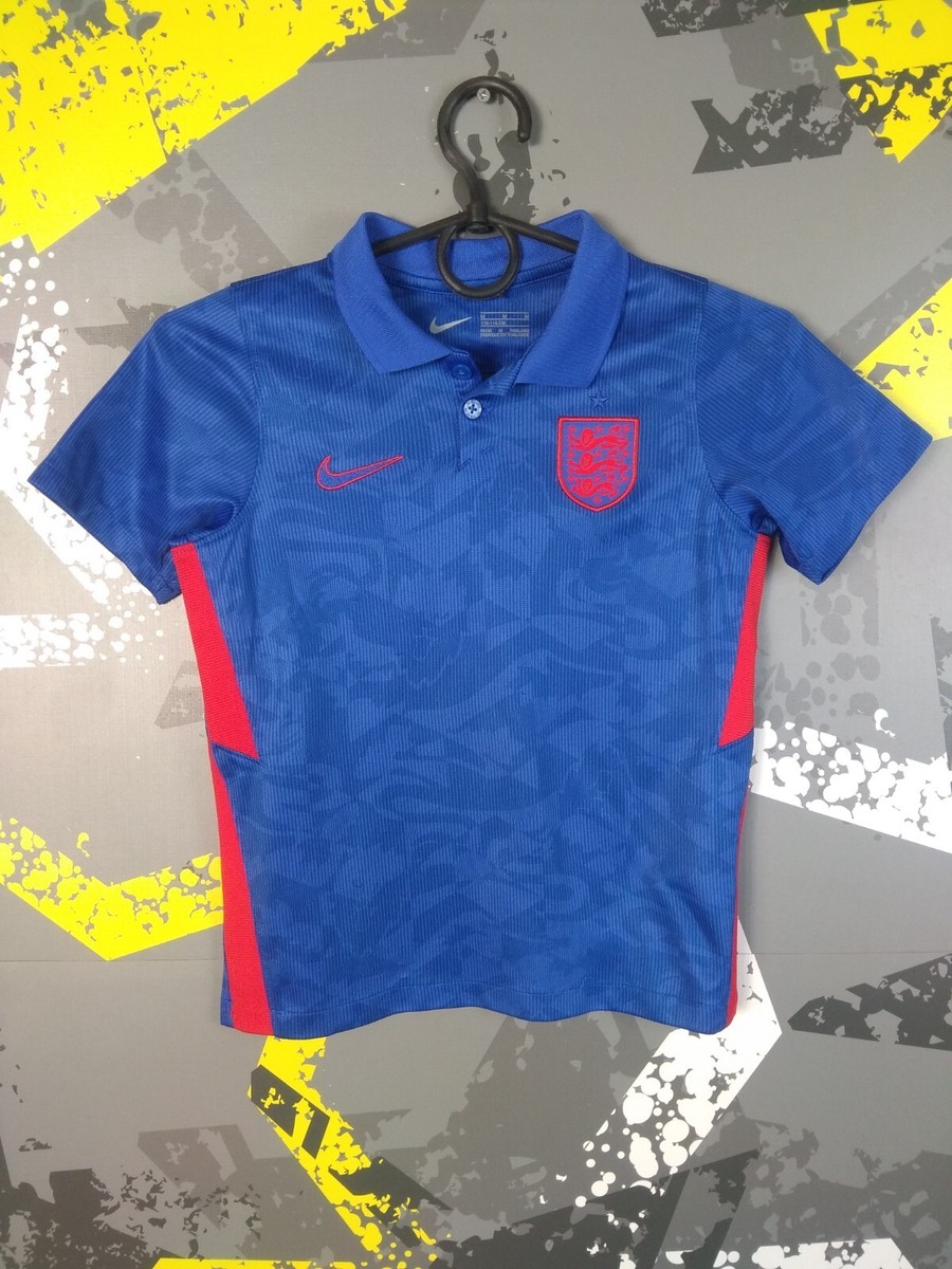 England Team Jersey Away football shirt 2020 2022 Blue Nike Kids Size M  ig93